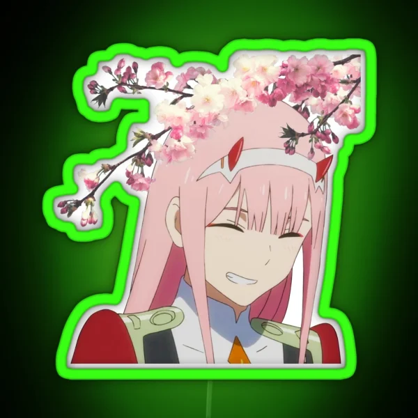 Sakura Zero Two RGB Neon Sign