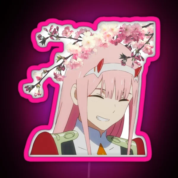 Sakura Zero Two RGB Neon Sign