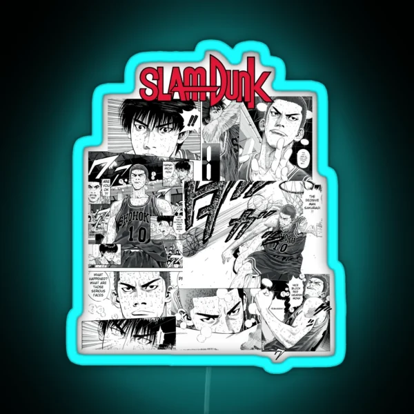 Sakuragi Hanamichi Anime Basketball Gifts RGB Neon Sign