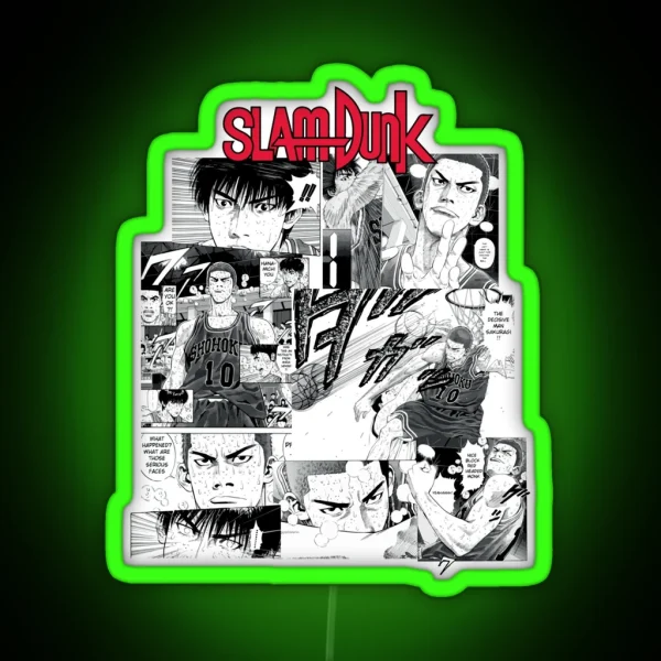 Sakuragi Hanamichi Anime Basketball Gifts RGB Neon Sign