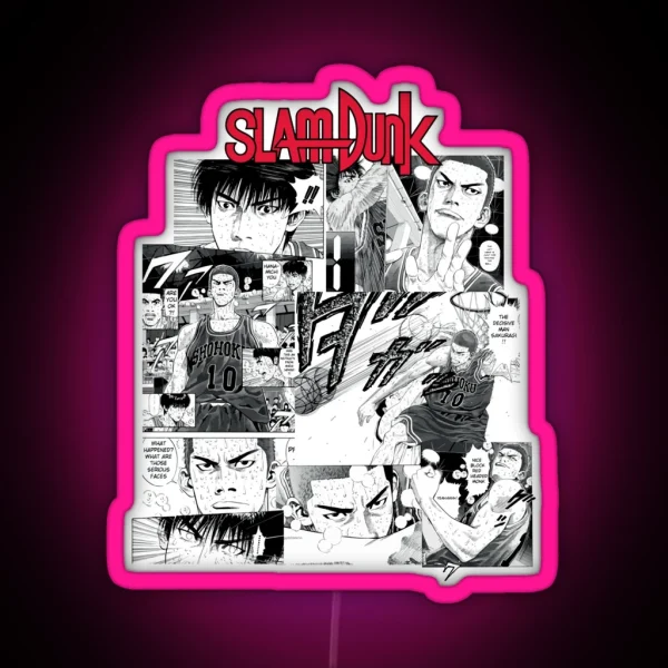 Sakuragi Hanamichi Anime Basketball Gifts RGB Neon Sign