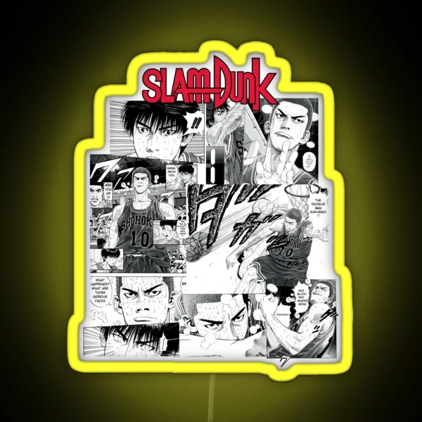 Sakuragi Hanamichi Anime Basketball Gifts RGB Neon Sign