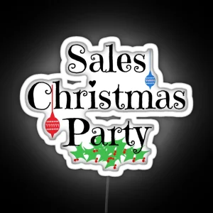 Sales Team Christmas Party RGB Neon Sign