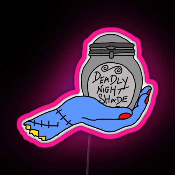 Sally S Deadly Nightshade RGB Neon Sign