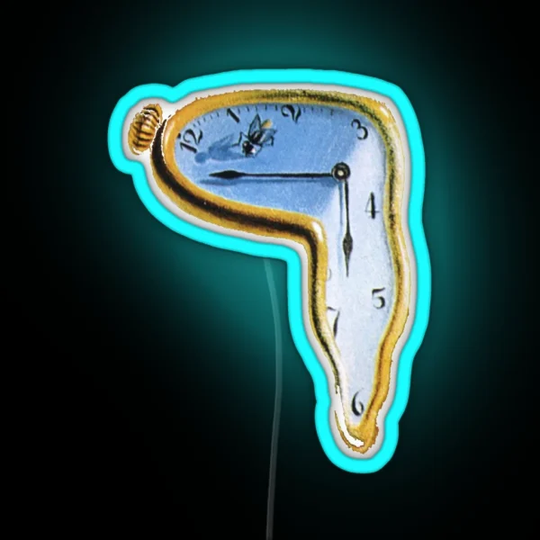 Salvador Dali The Persistence Of Memory RGB Neon Sign
