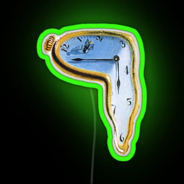 Salvador Dali The Persistence Of Memory RGB Neon Sign
