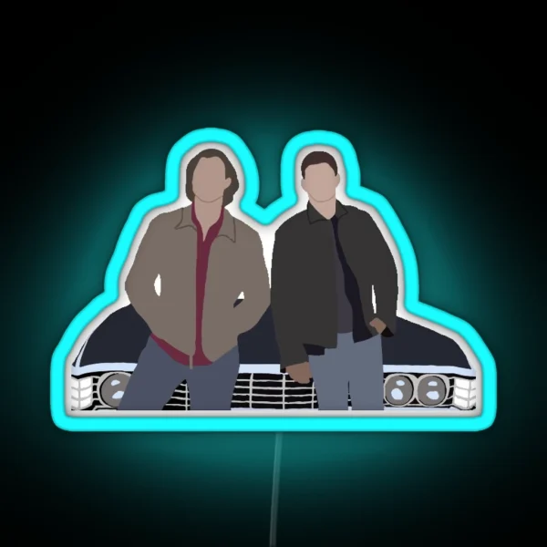 Sam And Dean RGB Neon Sign