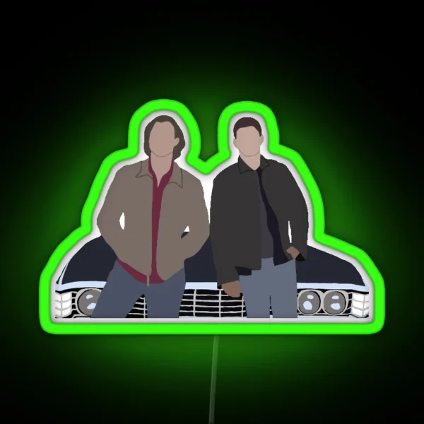 Sam And Dean RGB Neon Sign