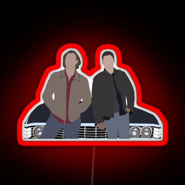 Sam And Dean RGB Neon Sign