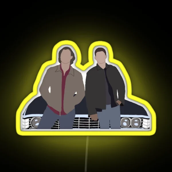 Sam And Dean RGB Neon Sign