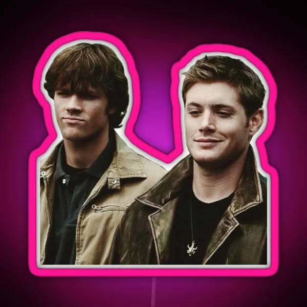 Sam And Dean Winchester Led RGB Neon Sign