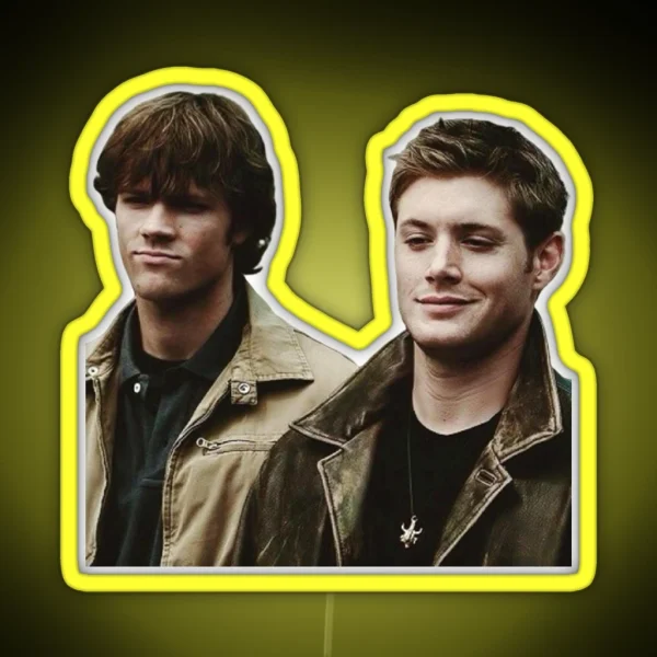 Sam And Dean Winchester Led RGB Neon Sign