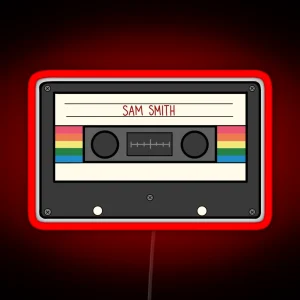 Sam Smith Casette Tape Rainbow RGB Neon Sign