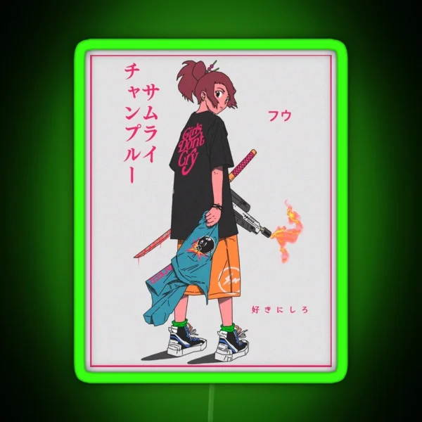 Samurai Champloo RGB Neon Sign