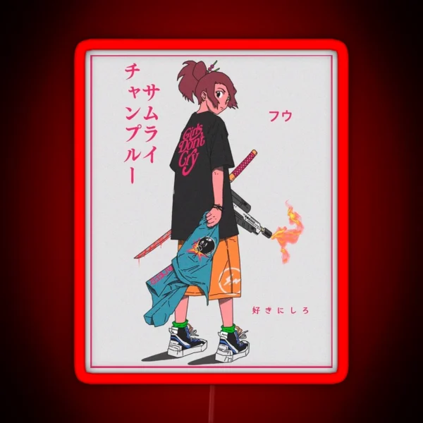 Samurai Champloo RGB Neon Sign