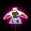 samurai momo from avatar the last airbender rgb neon sign pink