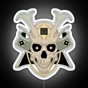 Samurai Skull RGB Neon Sign