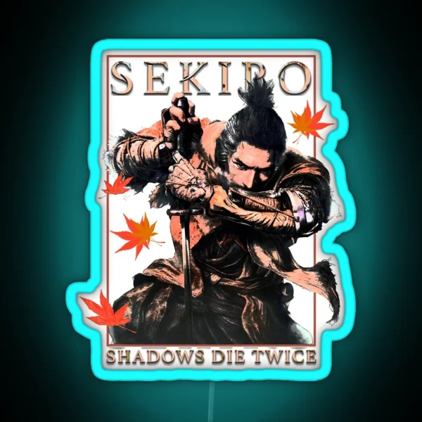 Samurai Video Game Shinobi Sekiro RGB Neon Sign