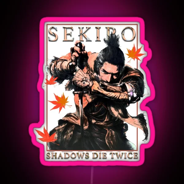 Samurai Video Game Shinobi Sekiro RGB Neon Sign