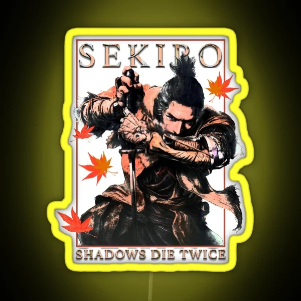 Samurai Video Game Shinobi Sekiro RGB Neon Sign