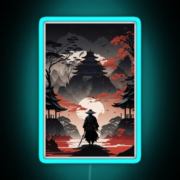 Samurai Warrior RGB Neon Sign