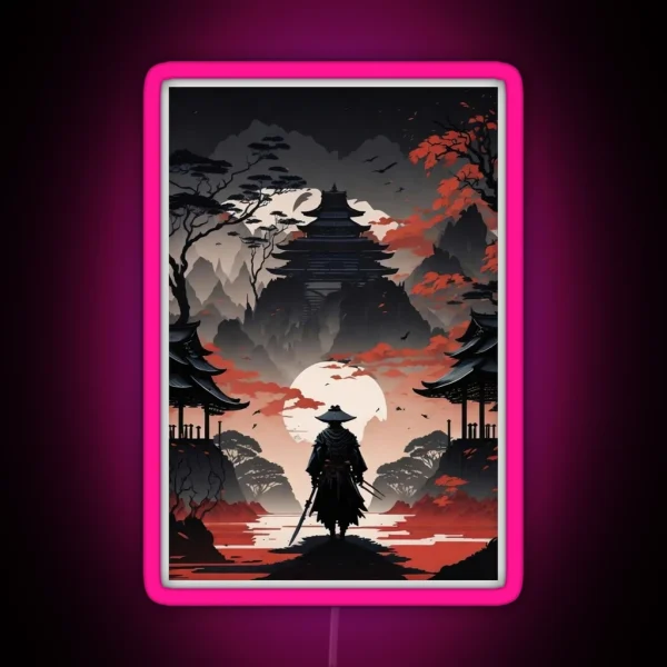 Samurai Warrior RGB Neon Sign