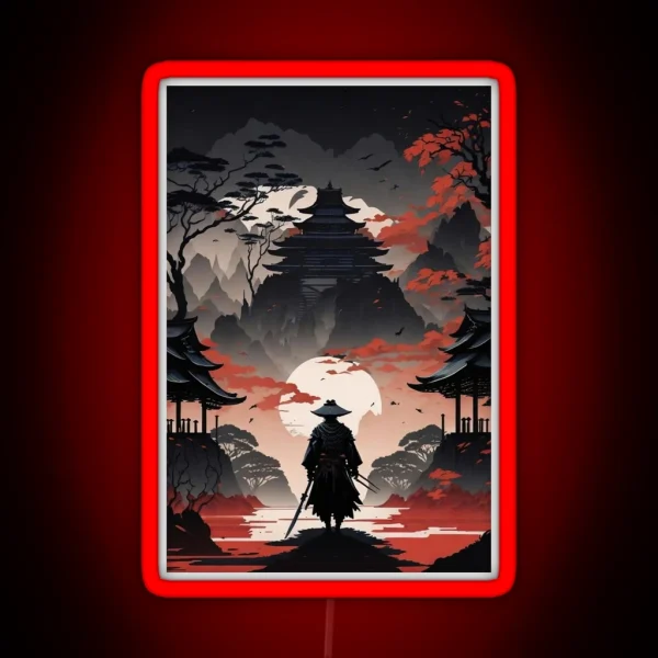 Samurai Warrior RGB Neon Sign