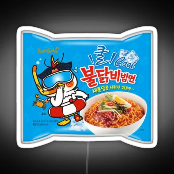 Samyang Hot Chicken Iced Flavor Ramen Soup Led RGB Neon Sign