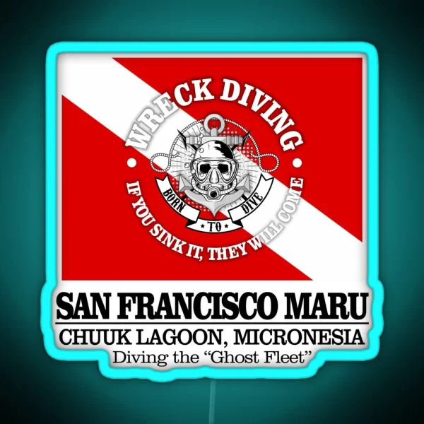 San Francisco Maru Best Wrecks RGB Neon Sign