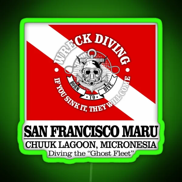 San Francisco Maru Best Wrecks RGB Neon Sign