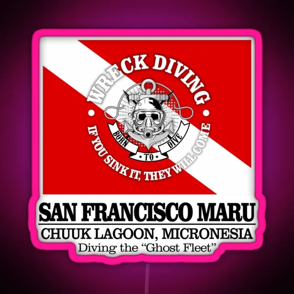 San Francisco Maru Best Wrecks RGB Neon Sign