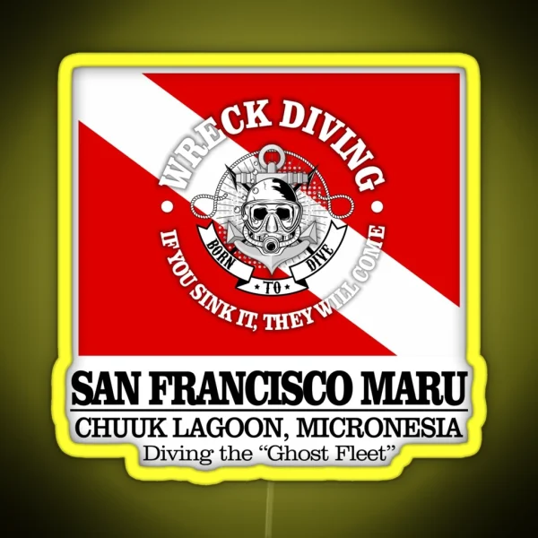 San Francisco Maru Best Wrecks RGB Neon Sign