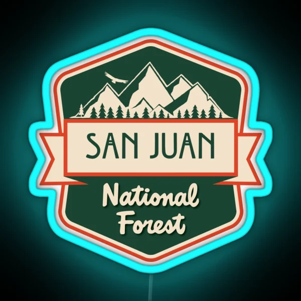 San Juan National Forest RGB Neon Sign