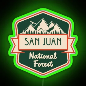 San Juan National Forest RGB Neon Sign