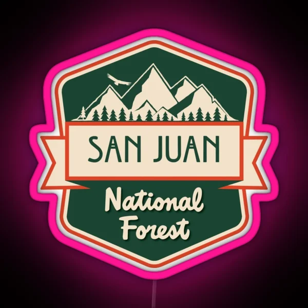 San Juan National Forest RGB Neon Sign