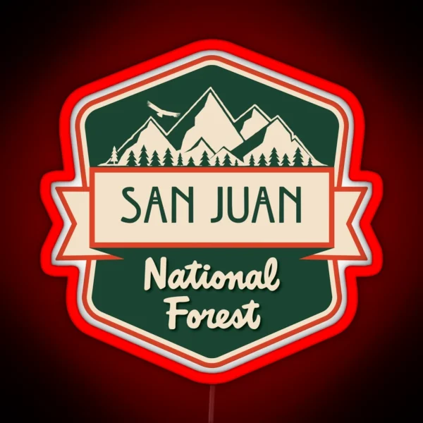San Juan National Forest RGB Neon Sign