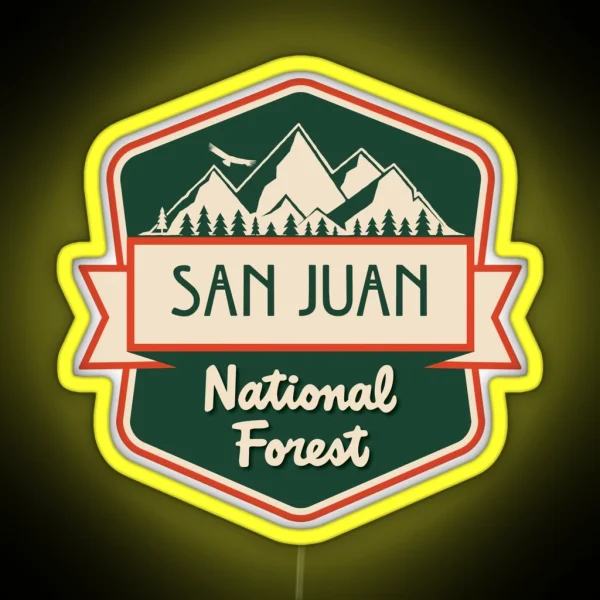 San Juan National Forest RGB Neon Sign