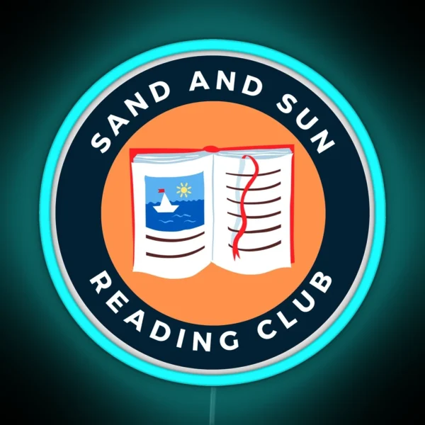 Sand And Sun Reading Club RGB Neon Sign