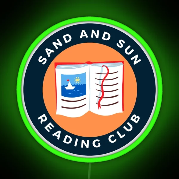 Sand And Sun Reading Club RGB Neon Sign