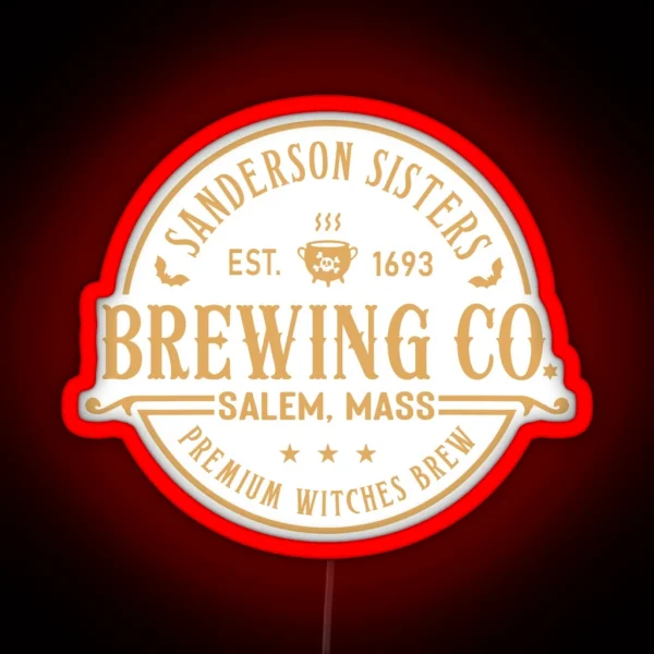 Sanderson Sisters Brewing Co Premium Witches RGB Neon Sign