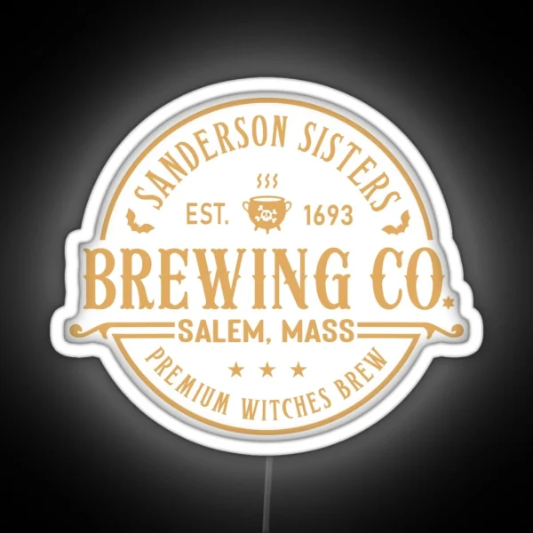 Sanderson Sisters Brewing Co Premium Witches RGB Neon Sign