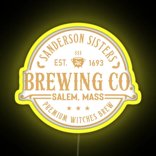 Sanderson Sisters Brewing Co Premium Witches RGB Neon Sign
