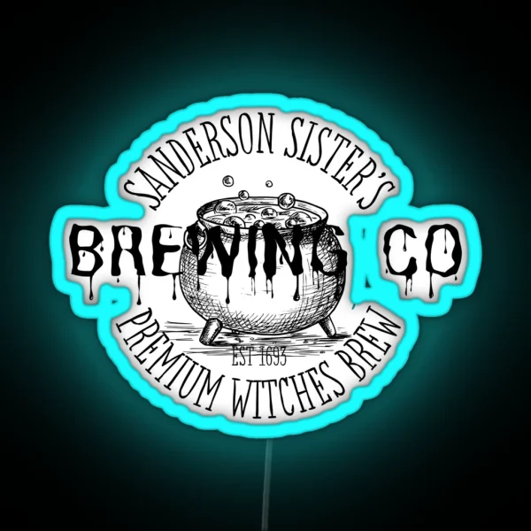 Sanderson Sisters Brewing Co Premium Witches Brew RGB Neon Sign