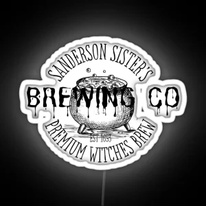 Sanderson Sisters Brewing Co Premium Witches Brew RGB Neon Sign