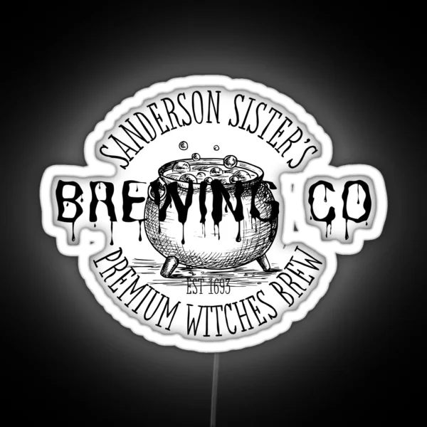 Sanderson Sisters Brewing Co Premium Witches Brew RGB Neon Sign