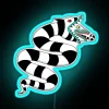 sandworm rgb neon sign blue
