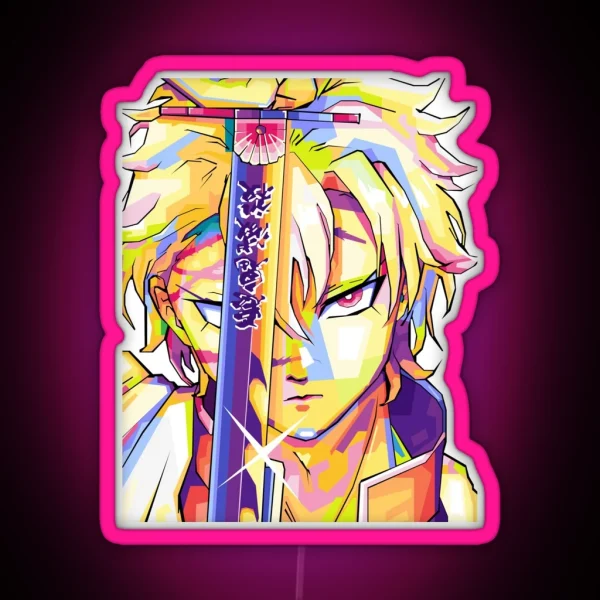 Sanemi Shinazugawa RGB Neon Sign
