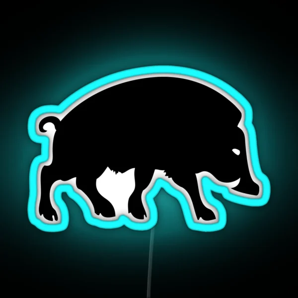Sanglier Boar Gallic Gaulois Ardennes RGB Neon Sign