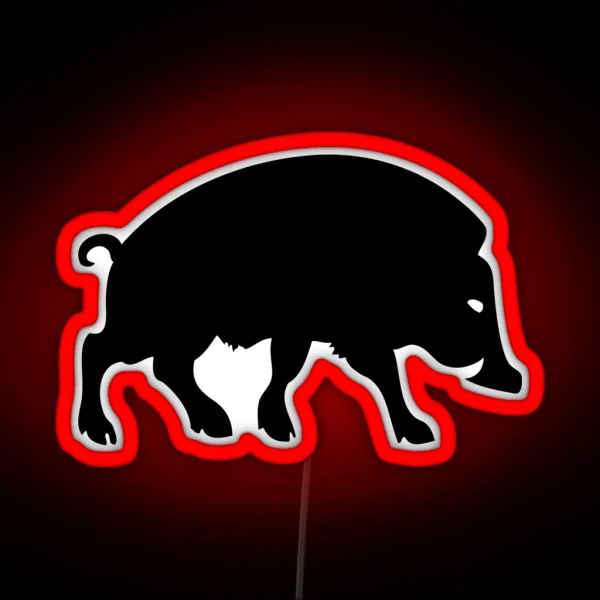 Sanglier Boar Gallic Gaulois Ardennes RGB Neon Sign