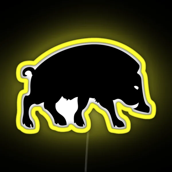Sanglier Boar Gallic Gaulois Ardennes RGB Neon Sign